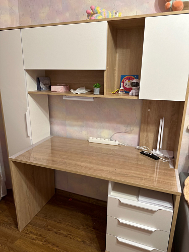 Компьютерный стол Комфорт 12.95 N дуб сонома / темно-серый фото покупателя 28