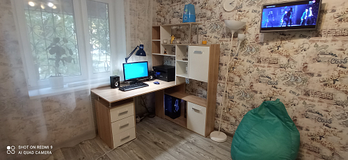 Компьютерный стол КС15 левый дуб сонома фото покупателя 20