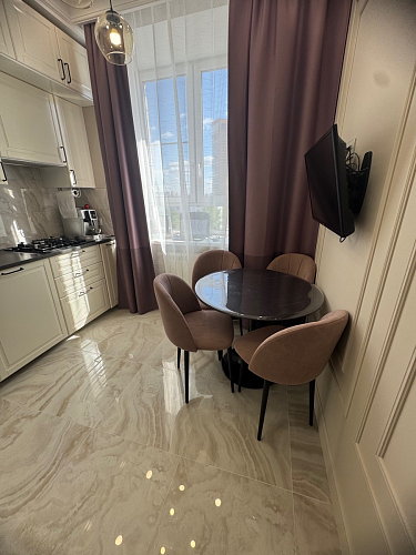 Стол Тулип 90х73 дуб вотан / белый фото покупателя 86