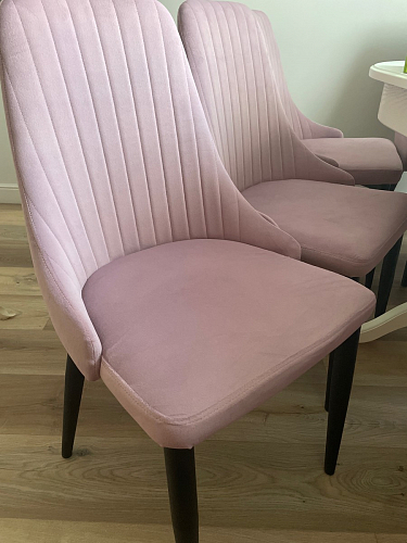 Стул на металлокаркасе Kora dark gray / black фото покупателя 36