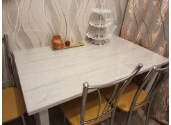 Деревянный стол Лота Лофт 120(160)х75 черный матовый / бетон светлый фото покупателя 515