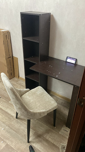 Стул на металлокаркасе Kora light purple / black фото покупателя 291