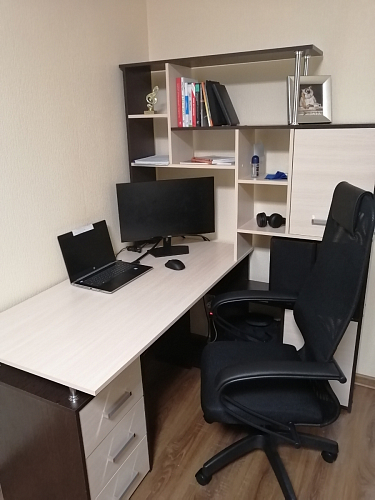 Компьютерный стол КС15 левый дуб сонома фото покупателя 22