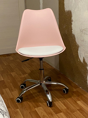 Компьютерное кресло Kolin с подушкой clear / white фото покупателя 545