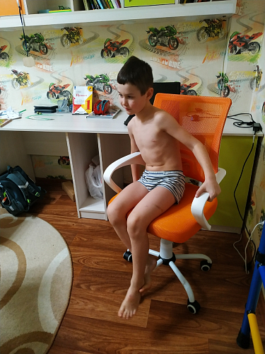 Компьютерное кресло Ergoplus light gray / white фото покупателя 18