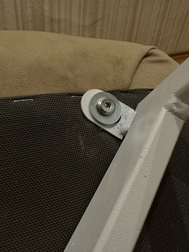 Стул на металлокаркасе Чилли синяя ткань / белый фото покупателя 133