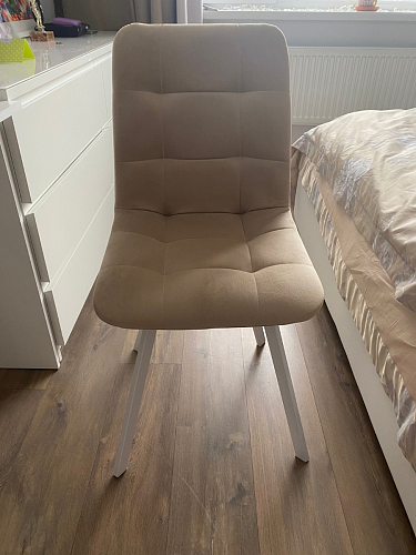 Стул на металлокаркасе Чилли синий / белый фото покупателя 1158