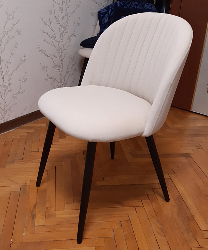 Стул на металлокаркасе Gabi 1 light purple / black фото покупателя 906