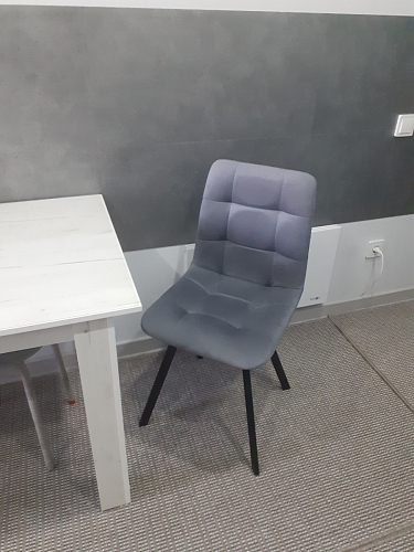 Стул на металлокаркасе Чилли горчичный / черный фото покупателя 1025