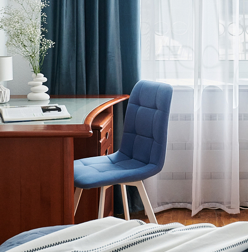 Стул на металлокаркасе Чилли черный / зеленый фото покупателя 1260