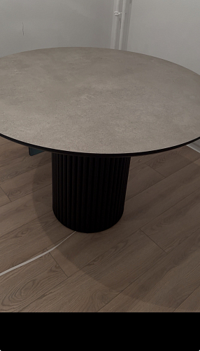 Керамический стол Барел 110 patagonoa bianco repose / черный фото покупателя 2