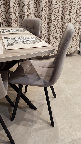 Стул на металлокаркасе Чилли светло-серый / белый каркас фото покупателя 1238