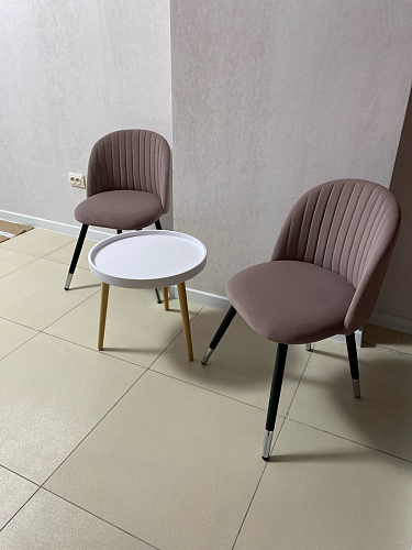 Стул на металлокаркасе Gabi 1 line light blue / black фото покупателя 122