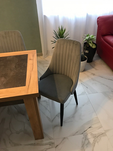 Стул на металлокаркасе Kora green / black фото покупателя 133