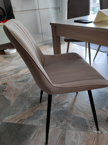 Комплект стульев Вейв 4 шт светло-серый / черный фото покупателя 74