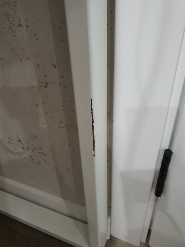 Письменный стол Битти Лофт 116х60х75 дуб делано светлый / белый матовый фото покупателя 79