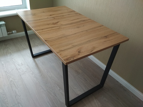 Деревянный стол Лота Лофт 140х80 дуб крафт табачный / черный матовый фото покупателя 685