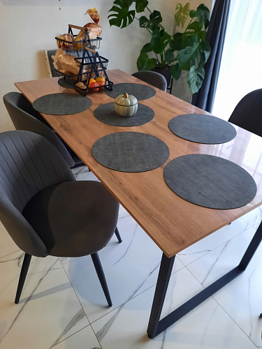 Стул на металлокаркасе Gabi 1 light purple / black фото покупателя 582