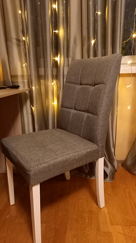 Стул Madina dark walnut / fabric grey фото покупателя 3