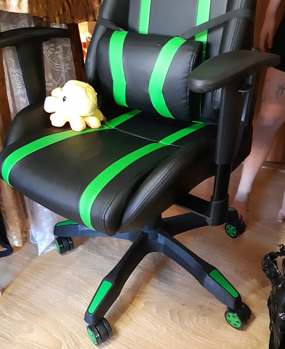 Компьютерное кресло Blok light blue / black фото покупателя 3