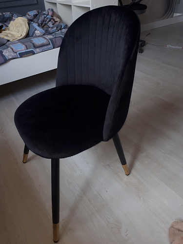 Стул на металлокаркасе Gabi 1 light purple / black фото покупателя 294