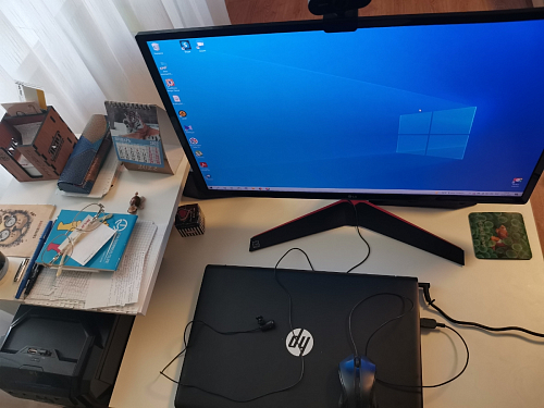 Стол компьютерный Джаз-24 правый белый фото покупателя 32