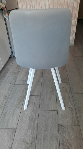 Стул на металлокаркасе Чилли бежевый / белый каркас фото покупателя 815