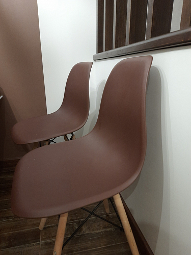 Пластиковый стул Eames PC-015 желтый фото покупателя 196