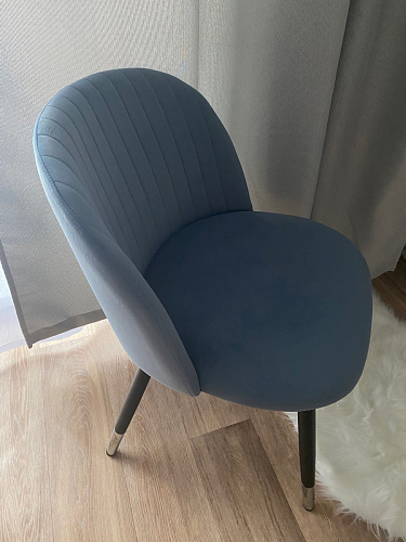 Стул на металлокаркасе Gabi 1 dark gray / black фото покупателя 232