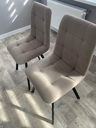 Стул на металлокаркасе Чилли бежевый / белый каркас фото покупателя 1436