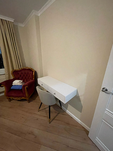 Стул на металлокаркасе Gabi 1 light blue / black / gold фото покупателя 532