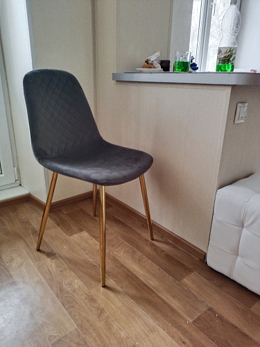 Стул на металлокаркасе Dabl 01 champagne / gold фото покупателя 16