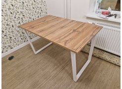 Деревянный стол Лота Лофт 120(160)х75 черный матовый / бетон светлый фото покупателя 569