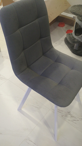 Стул на металлокаркасе Чилли бежевый / белый каркас фото покупателя 1148