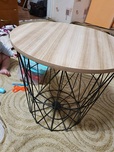 Журнальный столик Mariffa натуральный / белый фото покупателя 17