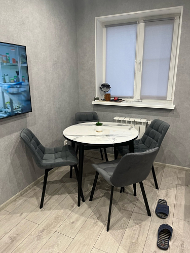 Комплект стульев Стронг 4 шт темно-серый / черный фото покупателя 16