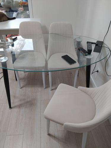 Стул на металлокаркасе Kora black / gray фото покупателя 386