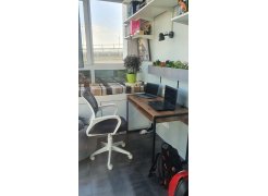 Письменный стол Леон Лофт бетон / черный матовый фото покупателя 86