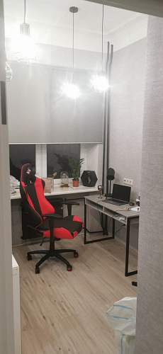 Письменный стол Леон Лофт черный матовый / дуб вотан фото покупателя 205