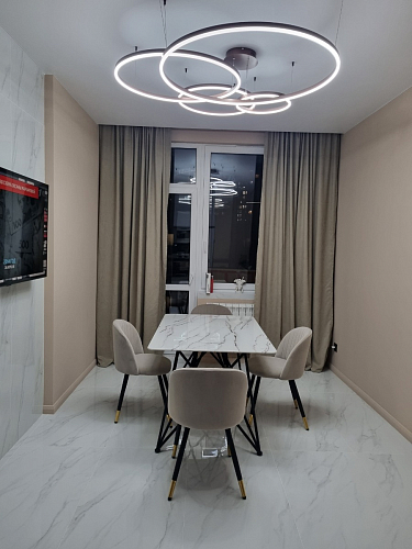 Стул на металлокаркасе Gabi dark beige / black / silver фото покупателя 25