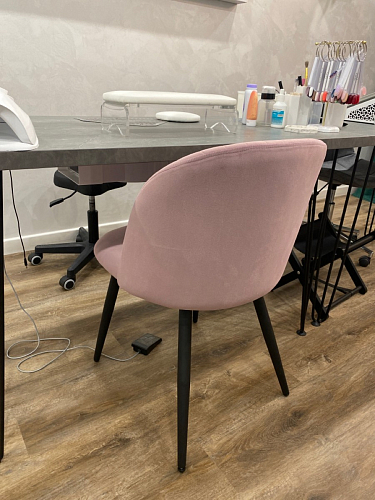 Стул на металлокаркасе Gabi 1 dark gray / black фото покупателя 718