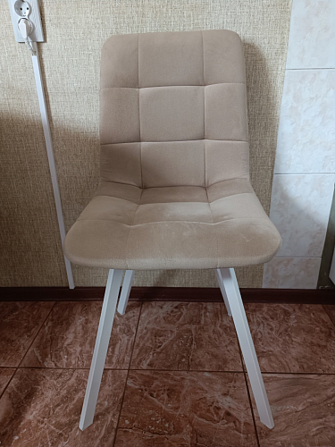 Стул на металлокаркасе Чилли черный / голубой фото покупателя 1205