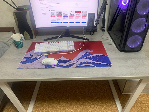 Деревянный стол Лота Лофт 120x75 дуб крафт табачный / черный матовый фото покупателя 801