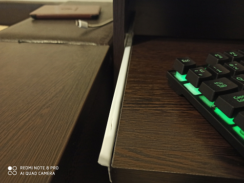 Компьютерный стол Джаз-24 левый дуб сонома фото покупателя 52