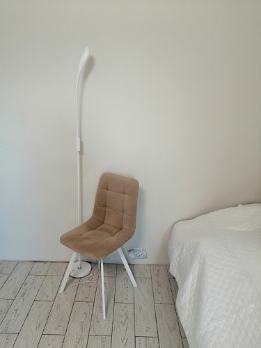 Стул на металлокаркасе Чилли бежевый / белый каркас фото покупателя 842