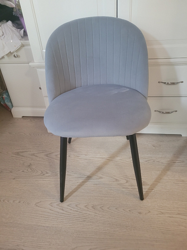 Стул на металлокаркасе Gabi 1 light purple / black фото покупателя 816