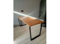 Деревянный стол Лота Лофт 120(160)х75 черный матовый / бетон светлый фото покупателя 713