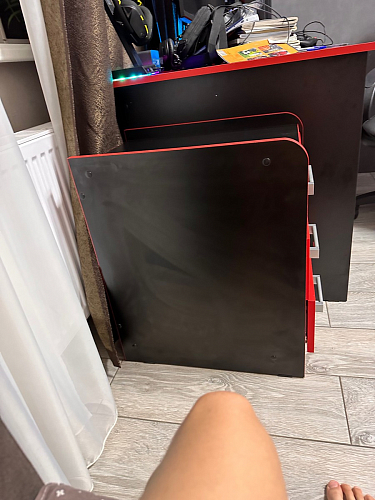 Тумба Ханна черная / красная  - Уцененный экземпляр фото покупателя 53