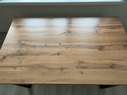 Деревянный стол Лота Лофт 140х80 дуб крафт табачный / черный матовый фото покупателя 82