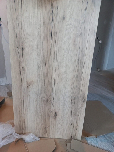 Письменный стол Битти Лофт 116х60х75 дуб делано светлый / белый матовый фото покупателя 52